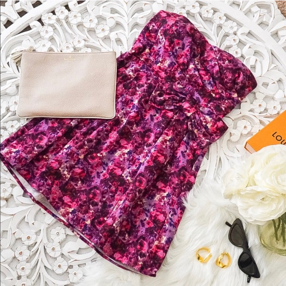 Strapless Floral dress